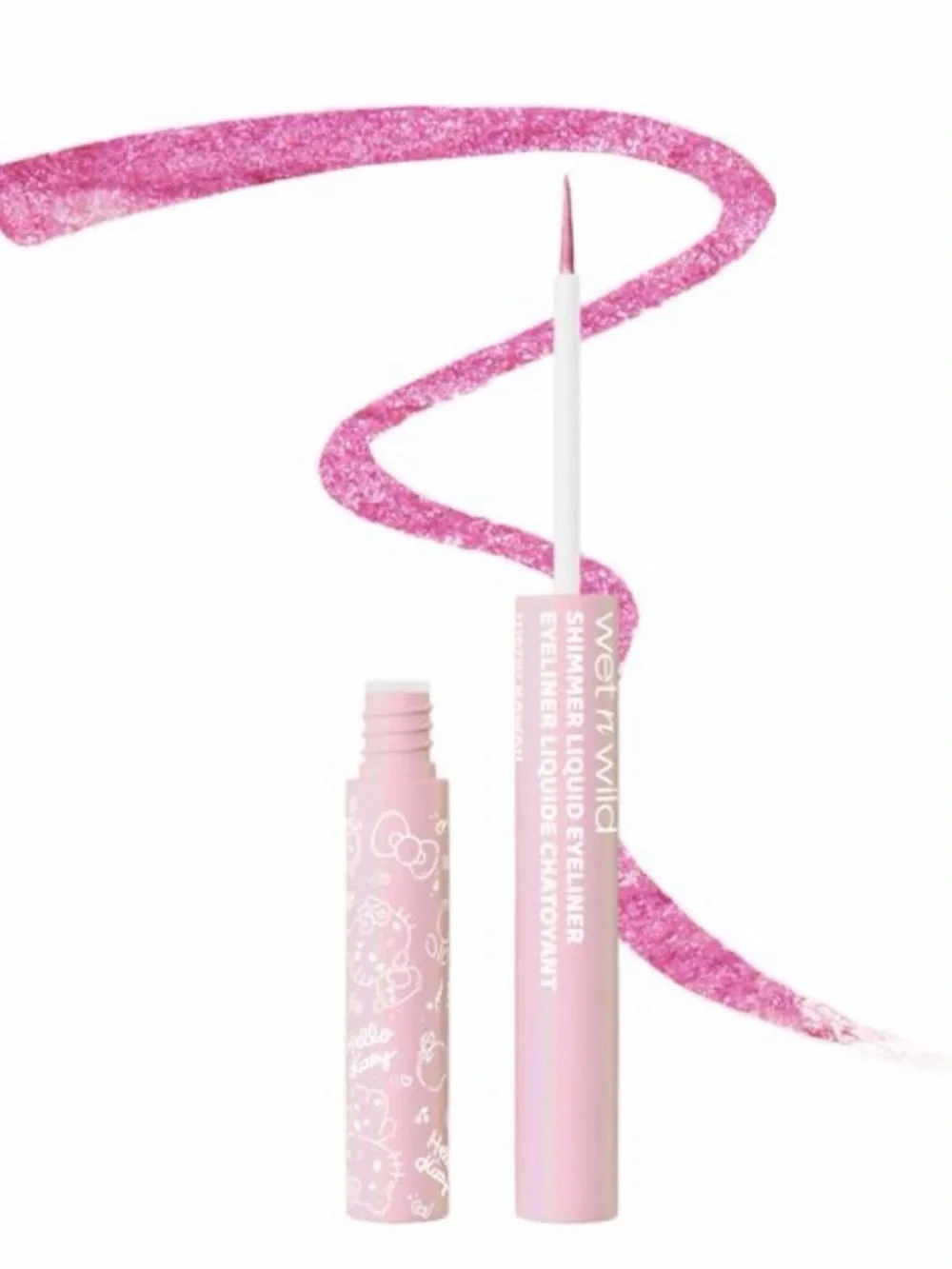 wet n wild Hello Kitty Shimmer Liquid Eyeliner - Pink